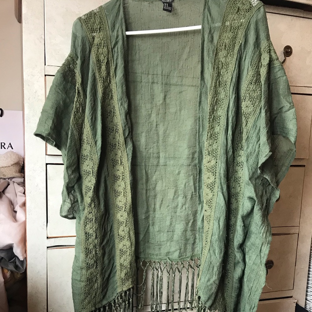 Green kimono